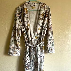 World market floral bathrobe